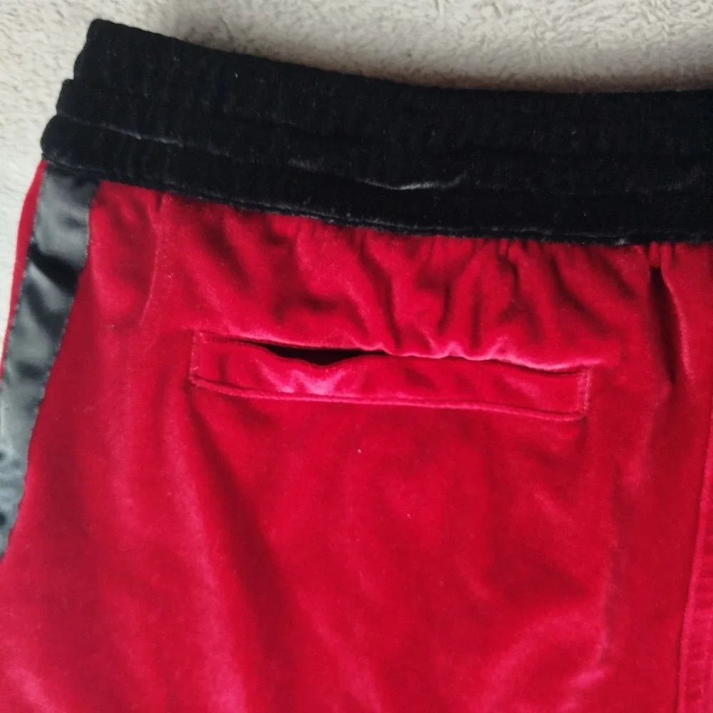 Chubbies Lounge Wear Shorts Red Fleece Drawstring Mens Medium‎ 7 Stretch Casual